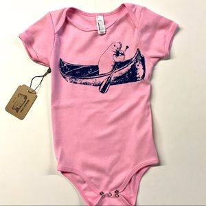 Pink Manatee baby suit